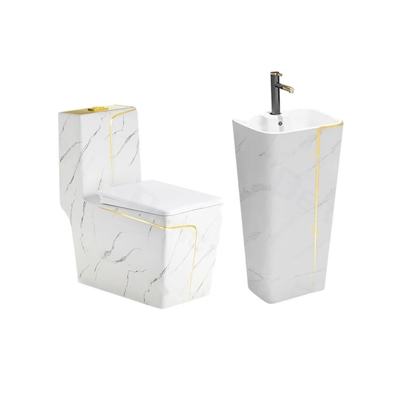LT-1109-DP-WGL-----LT-320-DP-WGL white two-piece-toilet-suites