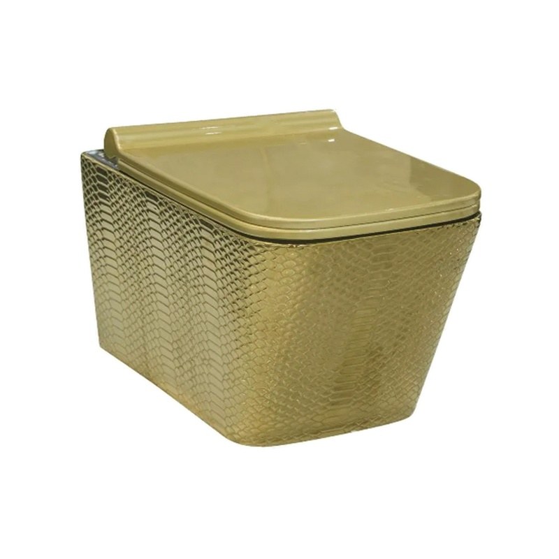 LT-454W-GI-PG2 gold wall-hung-toilets