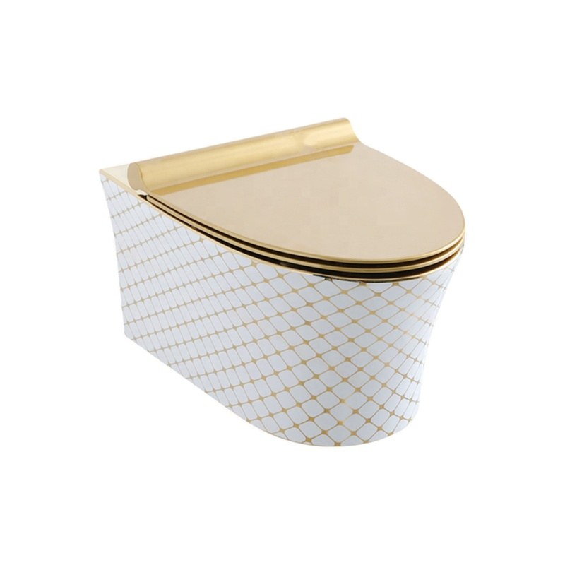 LT-422W-GID-G1 gold wall-hung-toilets