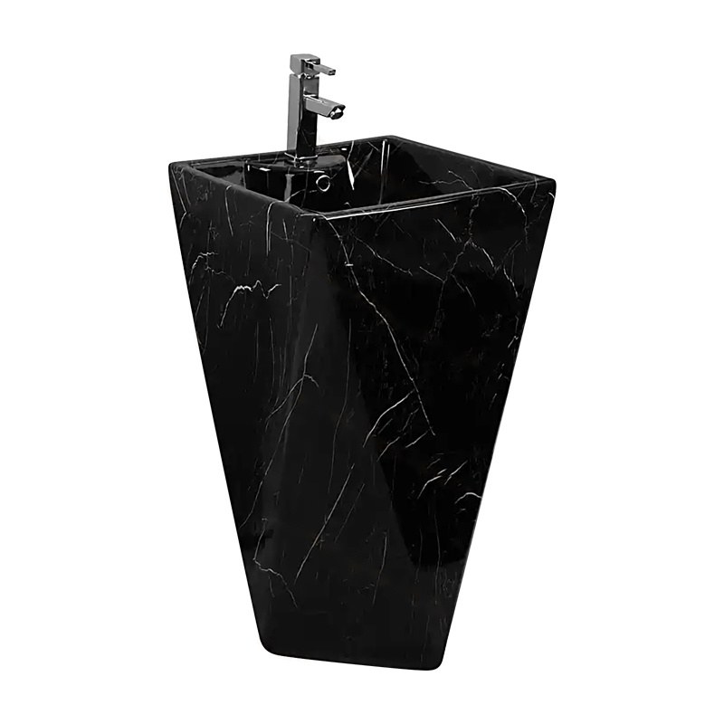 LT-307-DP-CT-96 black pedestal-basins