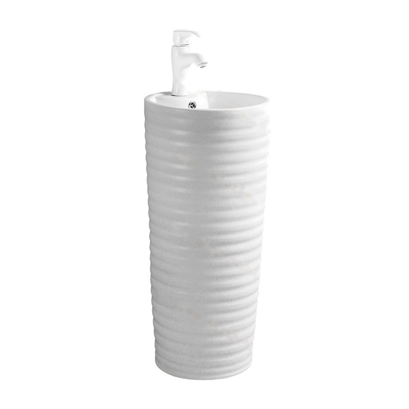 LT-367-FG-PW white pedestal-basins