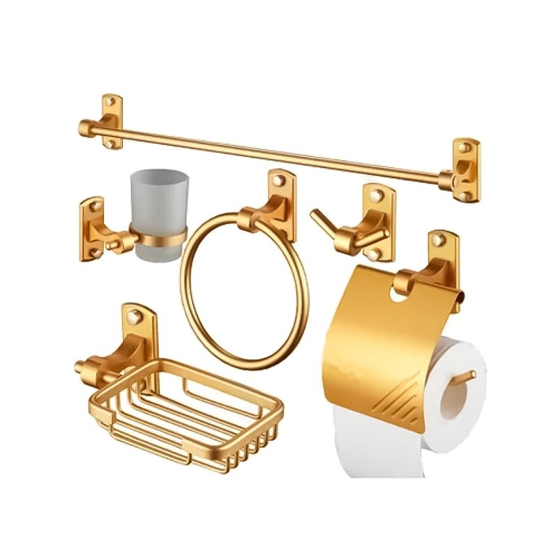 LT-AL8700-6-G bathroom hardware set, towel bar, bath accessory