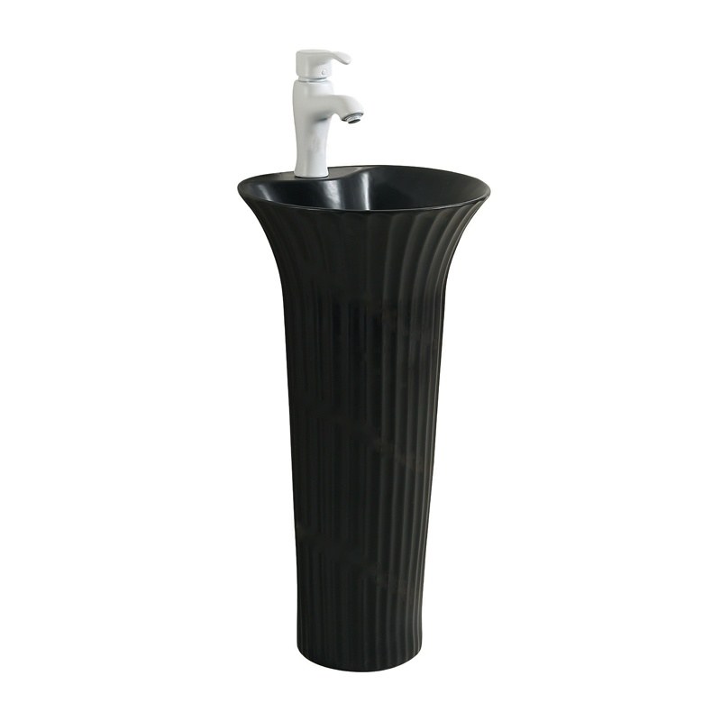 LT-336-M-BL black pedestal-basins