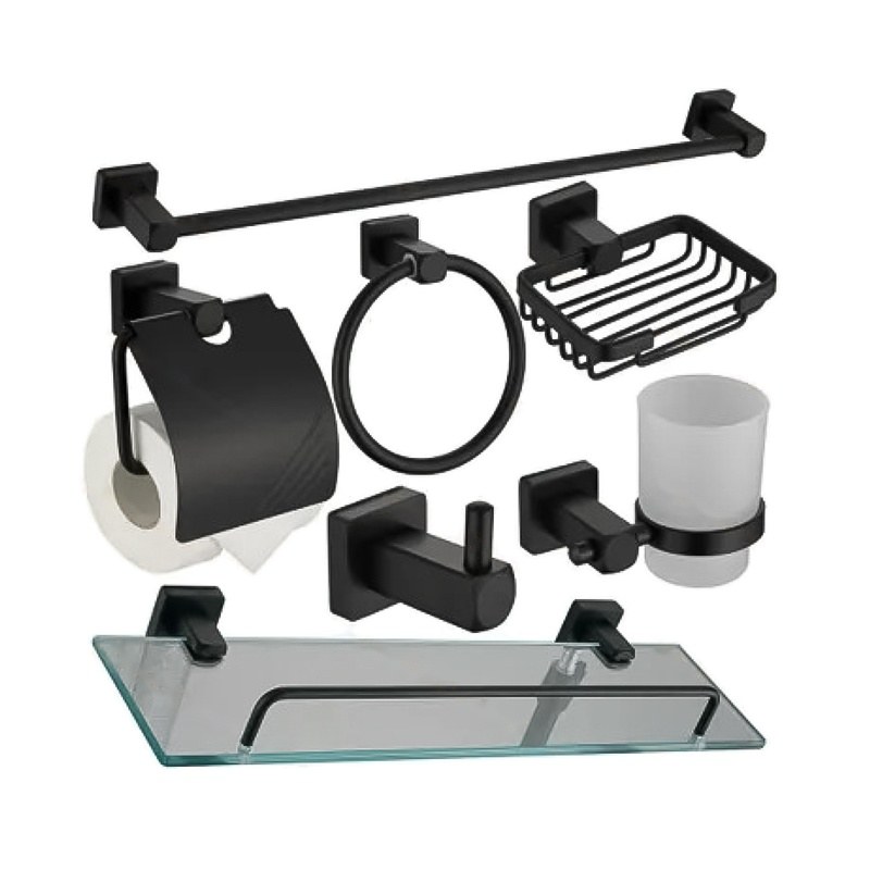 LT-AL8200-7A-B bathroom hardware set, towel bar, bath accessory