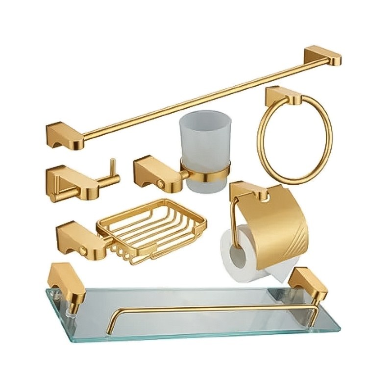 LT-AL8100-7A-G bathroom hardware set, towel bar, bath accessory