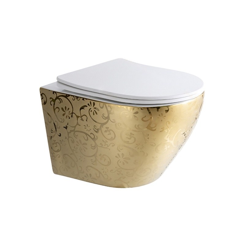 LT-450W-GID-GW1 gold wall-hung-toilets