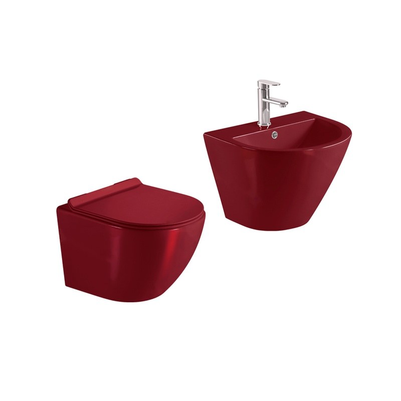 LT-450W-CG-V-----LT-501-CG-V white wall-hung-toilet-suites