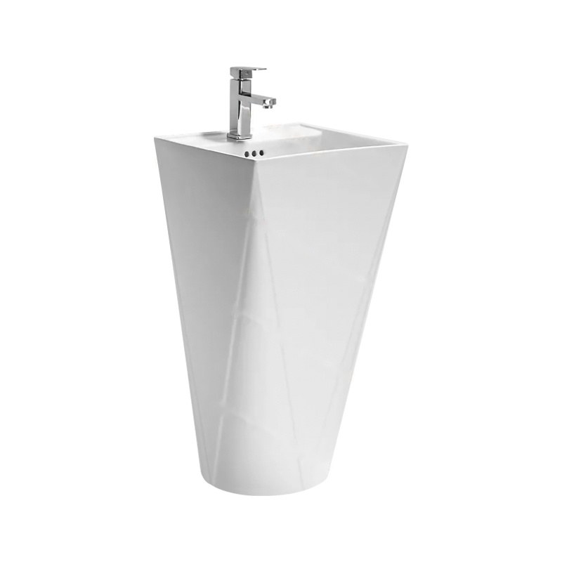 LT-390 white pedestal-basins