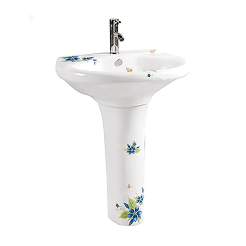 LT-336P-DC-WG white pedestal-basins