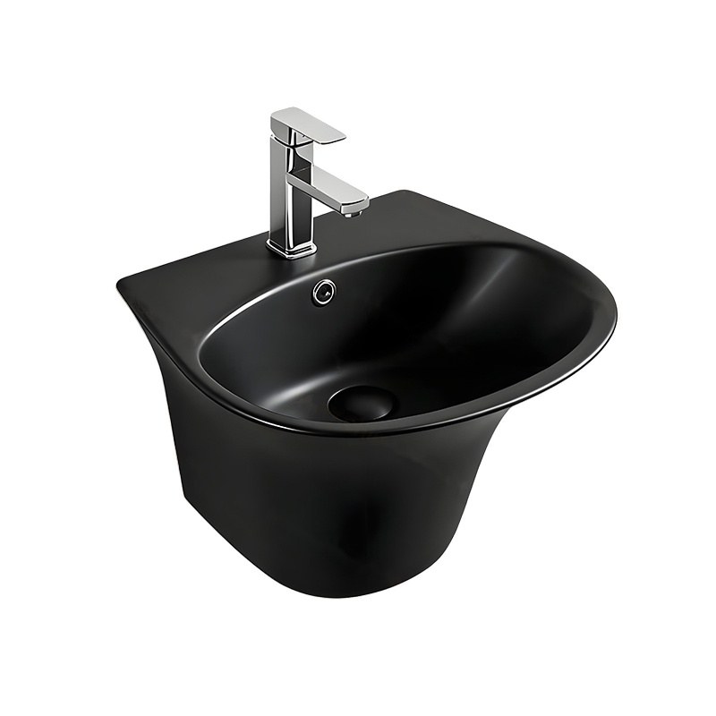 LT-533-M-BL black wall-hung-basins