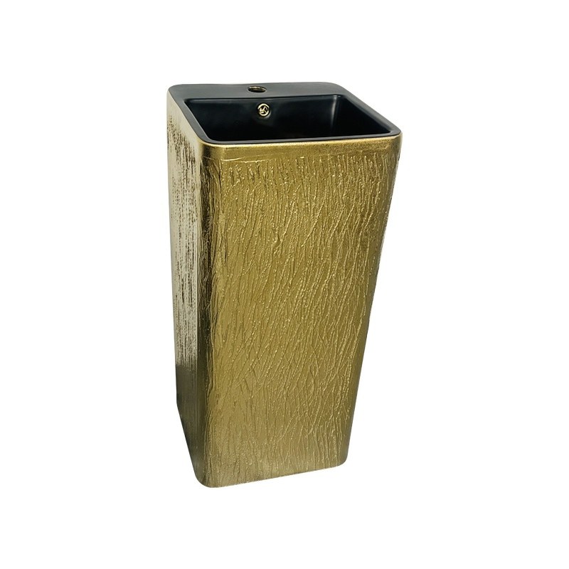LT-309-GI-HE-DGBL gold pedestal-basins
