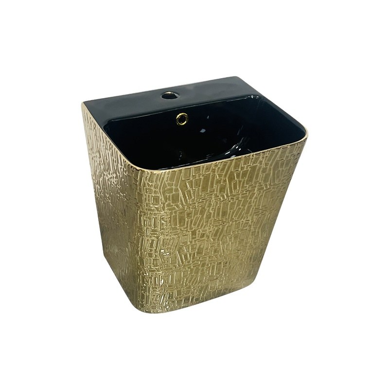 LT-535-GI-HE-PGBL1 gold wall-hung-basins