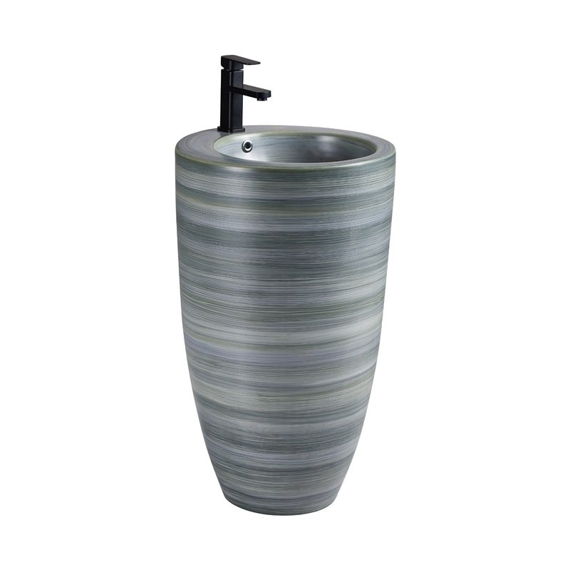 LT-311-RS-CT-34 patterned pedestal-basins