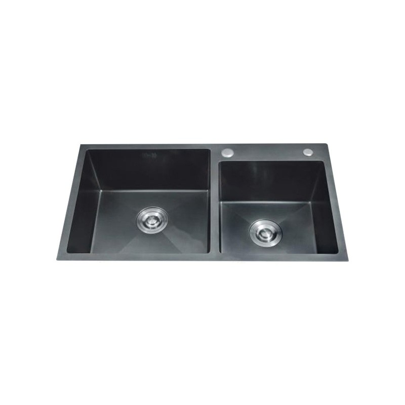 LT-7843DHBLS-Black kitchen sink, stainless sink, wash basin sink
