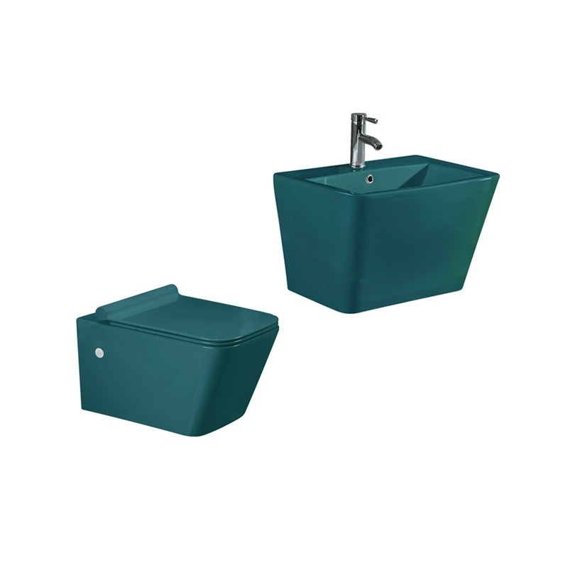 LT-454W-CG-BG------LT-503-CG-BG white wall-hung-toilet-suites