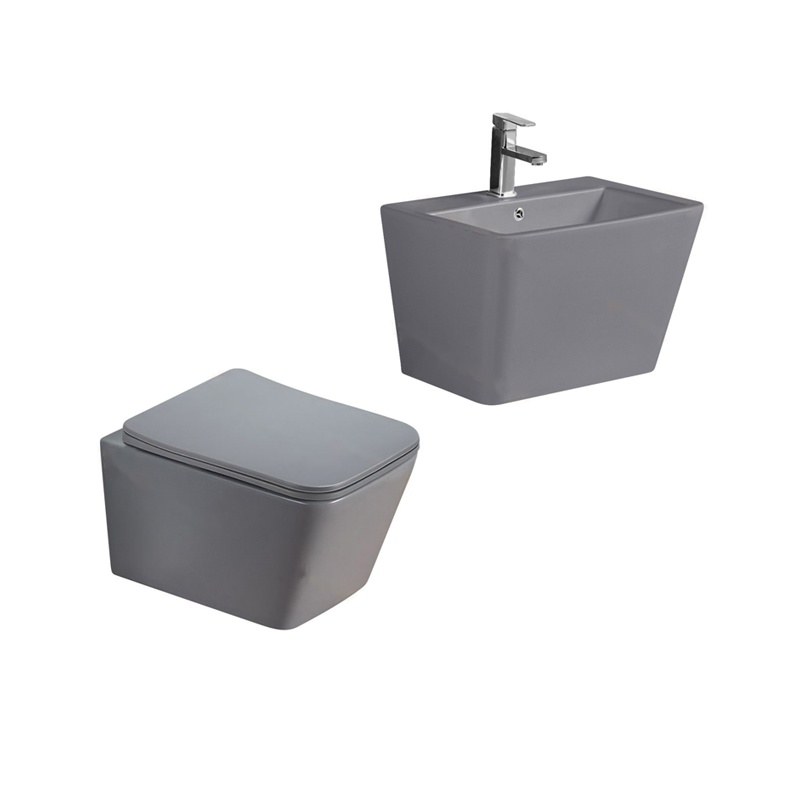 LT-454W-M-LG-----LT-503-M-LG white wall-hung-toilet-suites