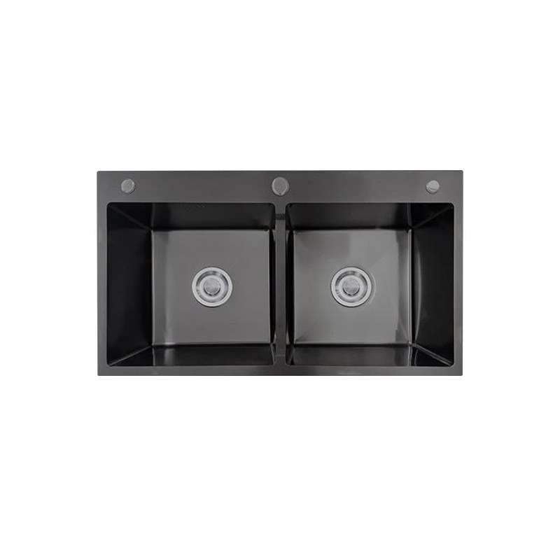 LT-8245DHBOLS-Black kitchen sink, stainless sink, wash basin sink