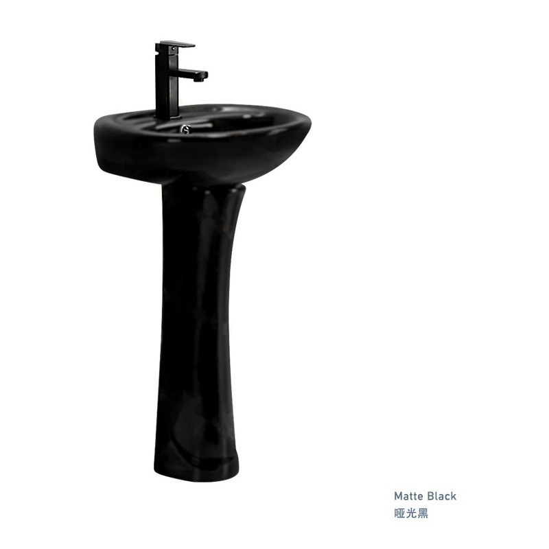 LT-322P-M-BL black pedestal-basins