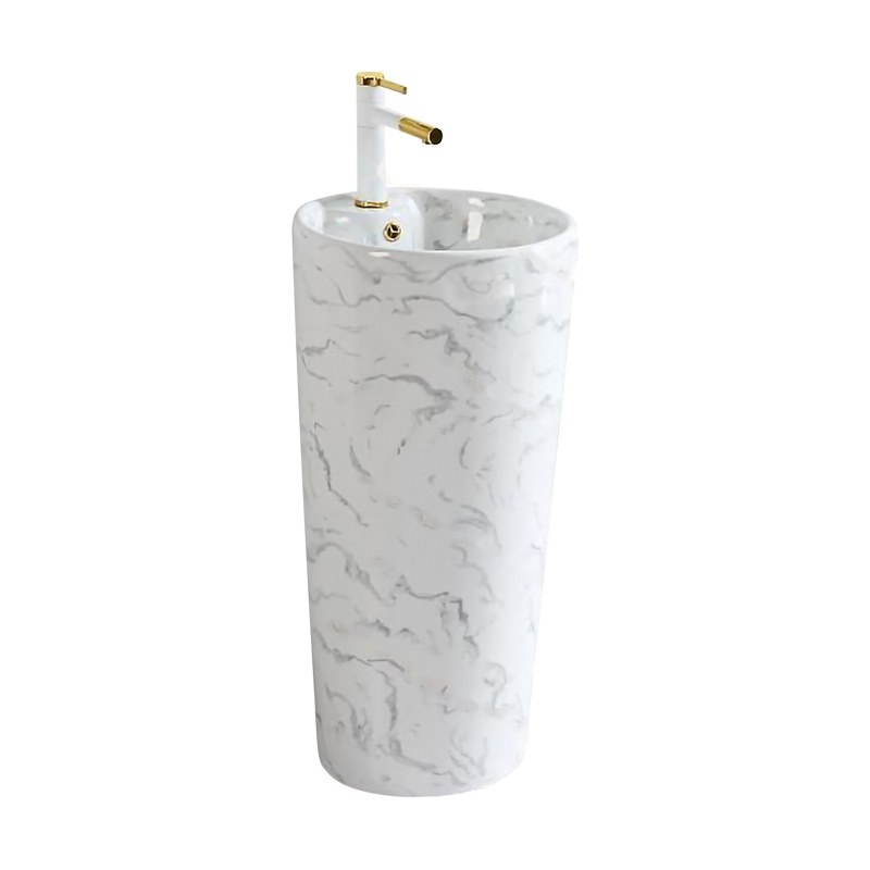 LT-321-DP-CT80 patterned pedestal-basins