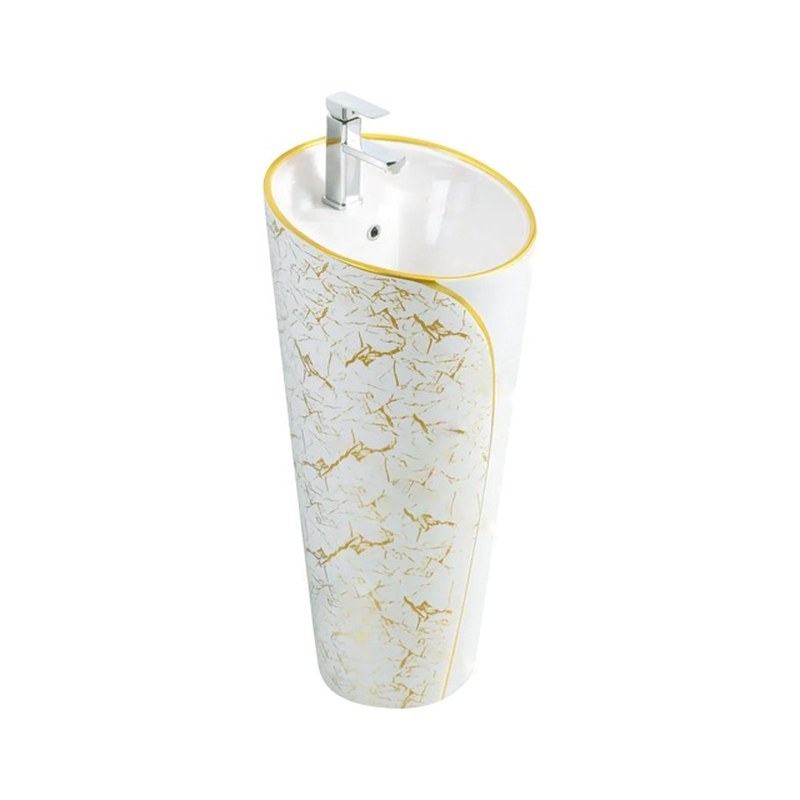 LT-376-GID-WG1 gold pedestal-basins
