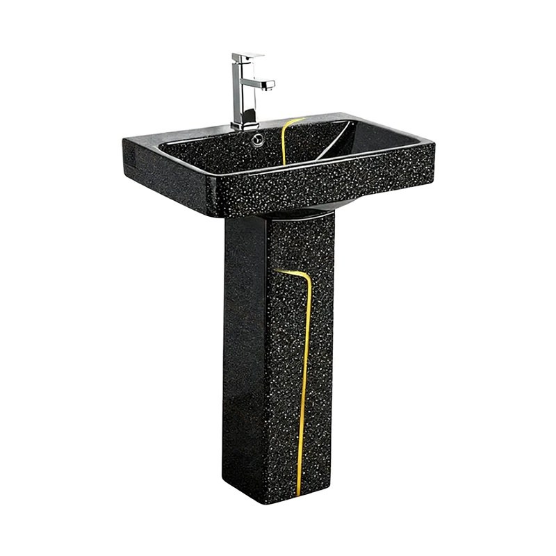 LT-354P-CDG-BLG black pedestal-basins