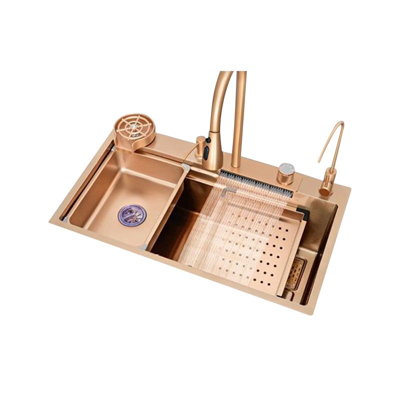 LT-8045FA1LS-Rose-golden kitchen sink, stainless sink, wash basin sink