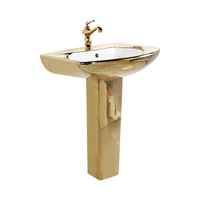 LT-316P-GI-PG gold pedestal-basins