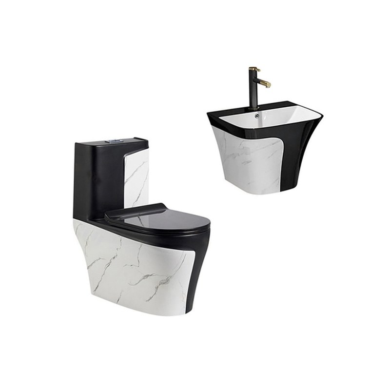 LT-1121-DP-WBL----LT-587-DP-WBL white two-piece-toilet-suites