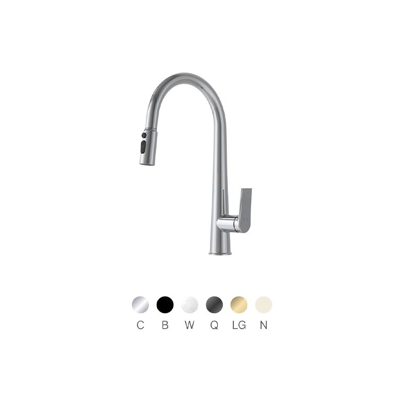 LT-10007-BRA-TCCLSSCLRLT kitchen faucet, kitchen mixer tap, sink faucet