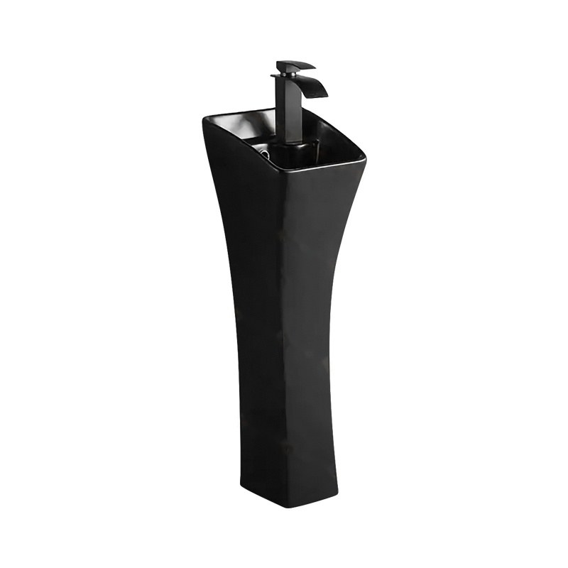 LT-308-M-BL black pedestal-basins
