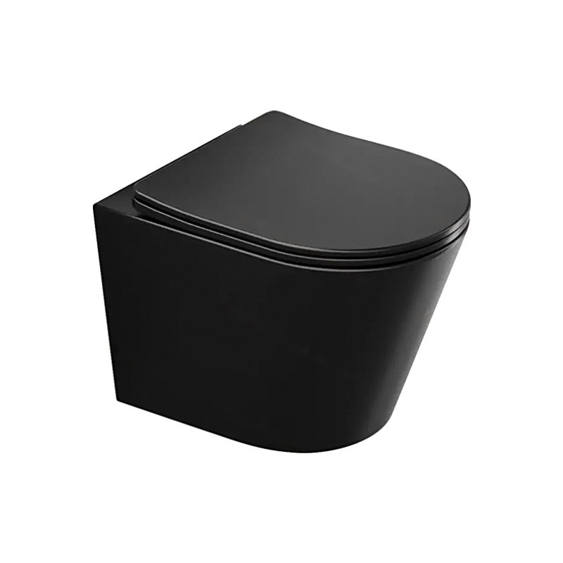 LT-452W-M-BL black wall-hung-toilets