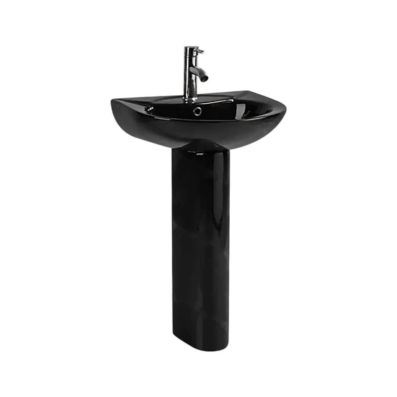 LT-321P-CG-BL black pedestal-basins