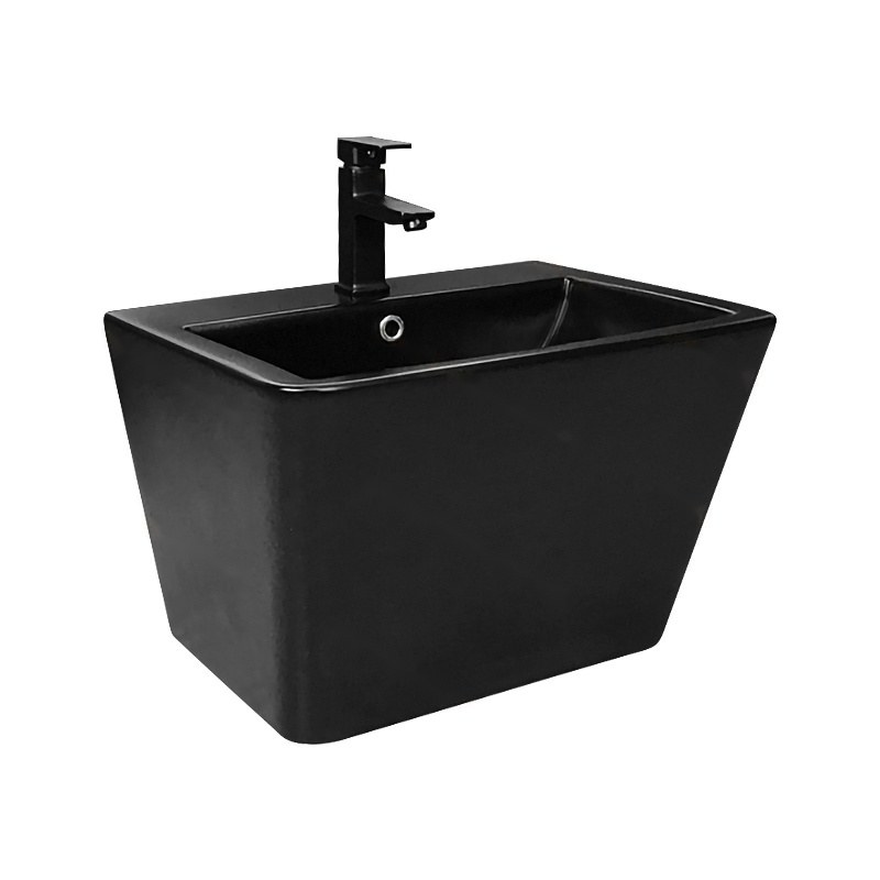 LT-503-M-BL black wall-hung-basins