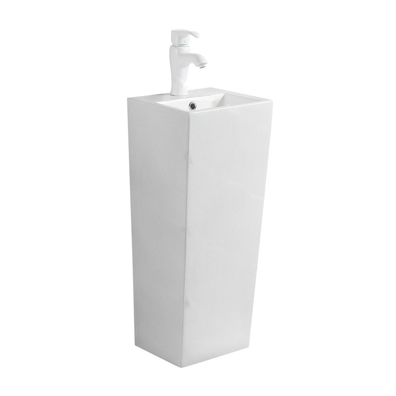 LT-334-FG-PW white pedestal-basins