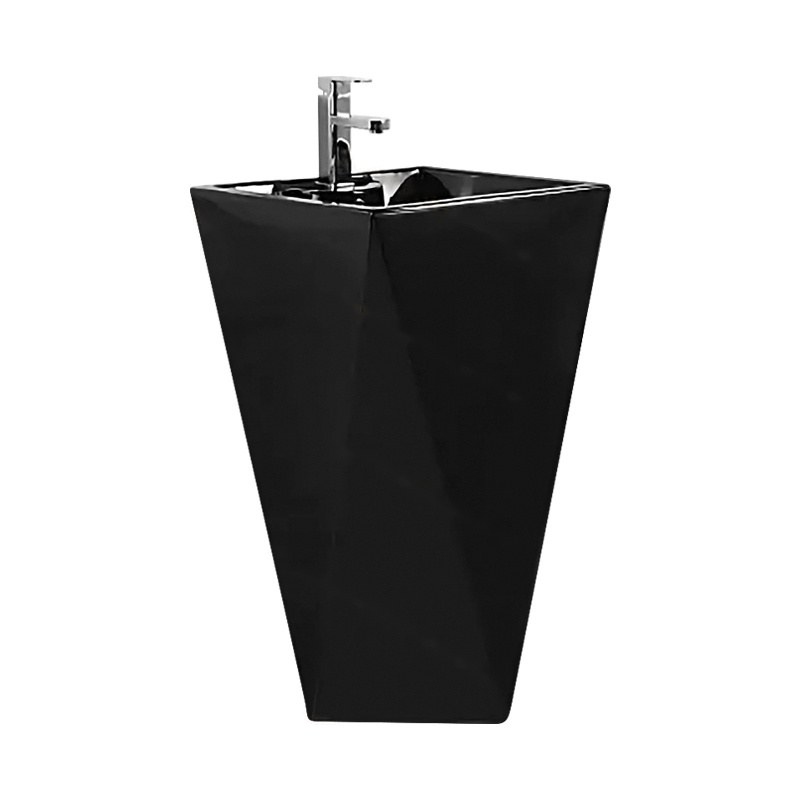 LT-307-CG-BL black pedestal-basins