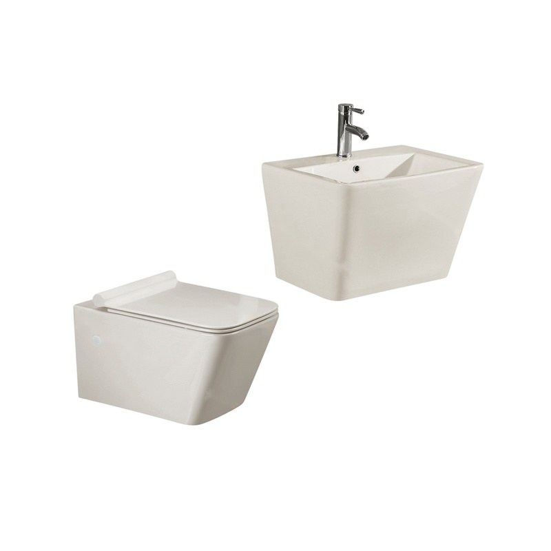 LT-454W-CG-IV-----LT-503-CG-IV white wall-hung-toilet-suites