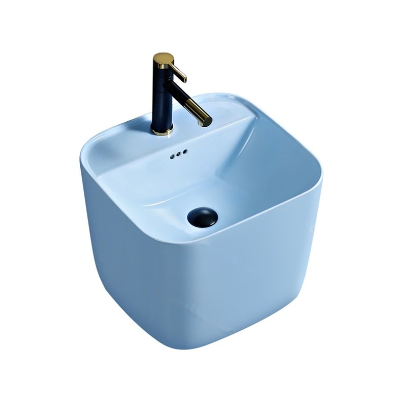 LT-5100-CG-BU colored wall-hung-basins