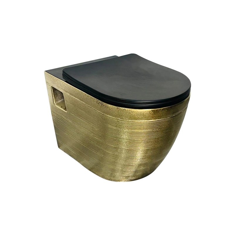 LT-WHT4054-BS-M-GDBL gold wall-hung-toilets