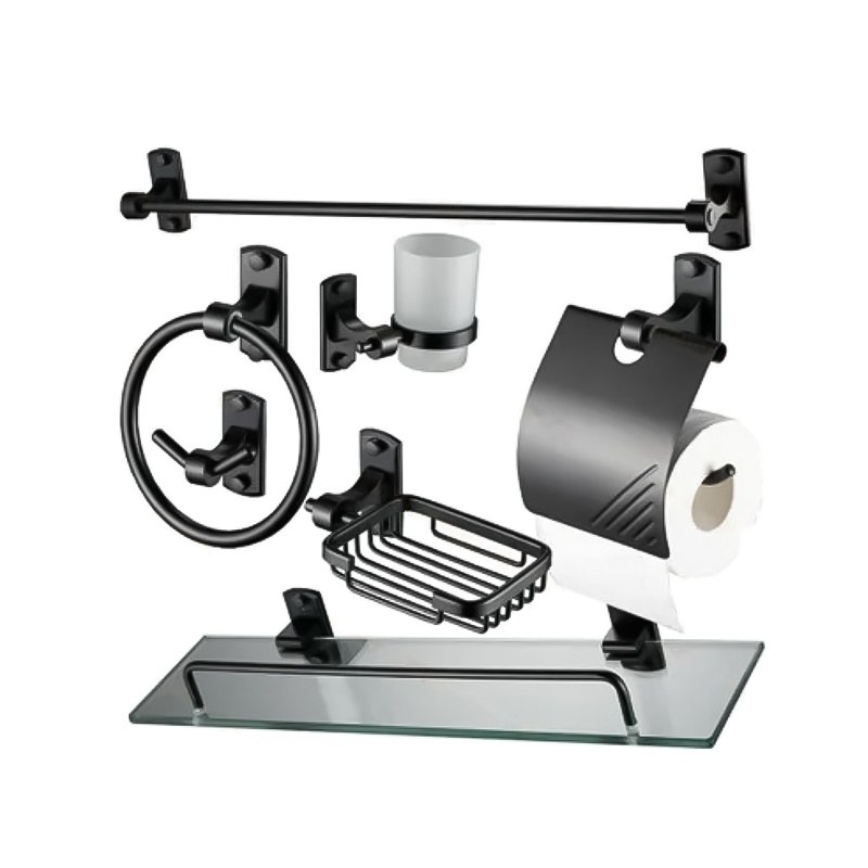 LT-AL8600-7-B bathroom hardware set, towel bar, bath accessory