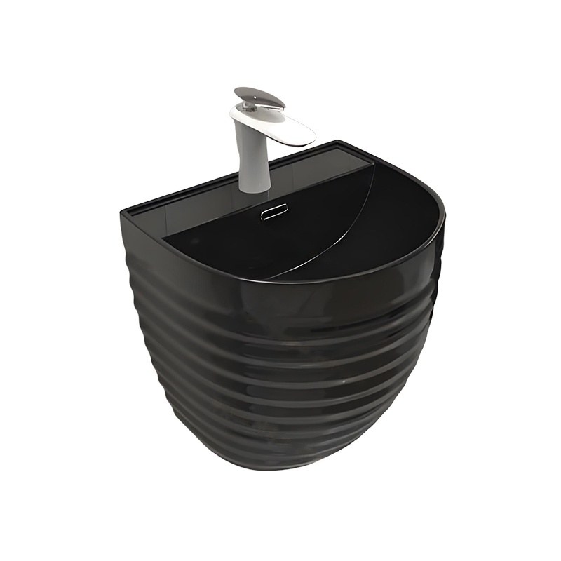 LT-5230-CG-BL black wall-hung-basins
