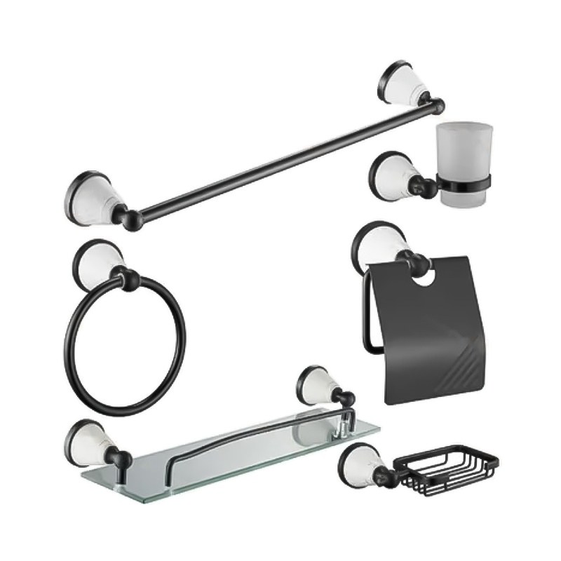 LT-AL9100-6C bathroom hardware set, towel bar, bath accessory