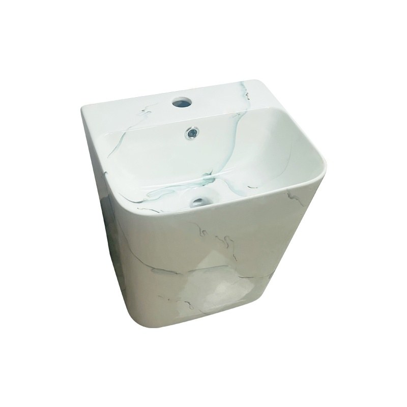 LT-535-CS-W patterned wall-hung-basins