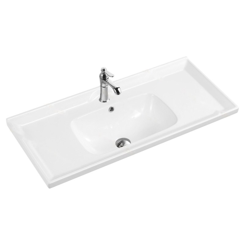 LT-744E white countertop-basins