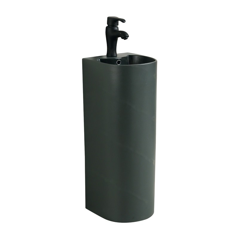 LT-325-FG-OG black pedestal-basins