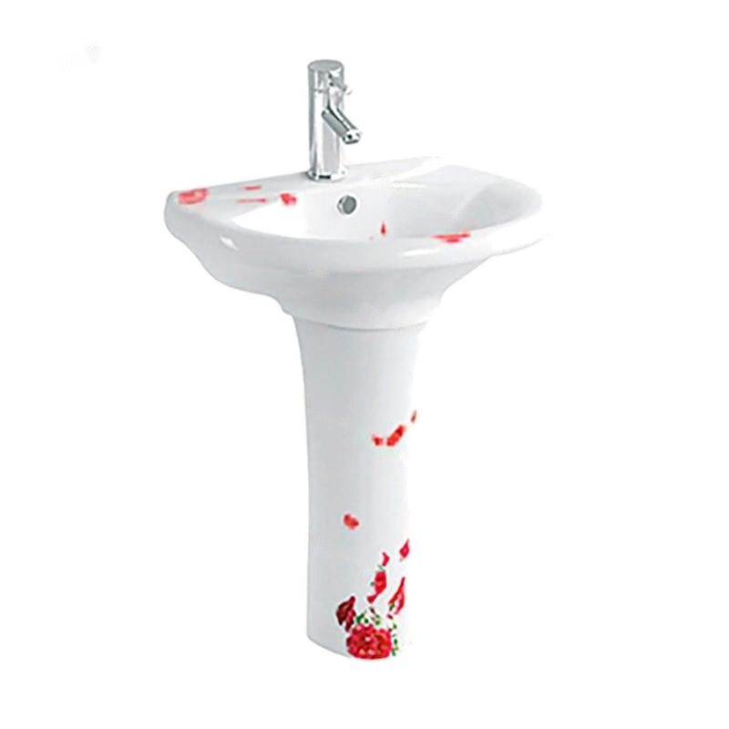 LT-336P-DC-WR patterned pedestal-basins