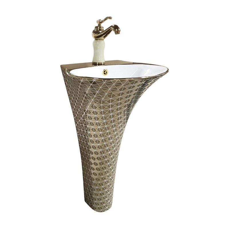 LT-353-GID-GW1 gold pedestal-basins