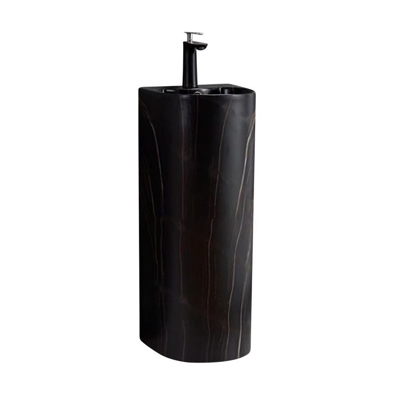 LT-325-DP-M-BL1 black pedestal-basins