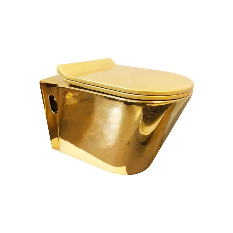 LT-442W-GI-PG gold wall-hung-toilets