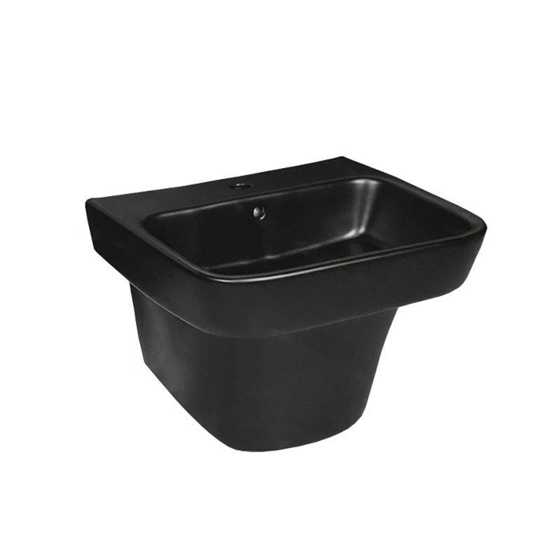 LT-517-M-BL black wall-hung-basins