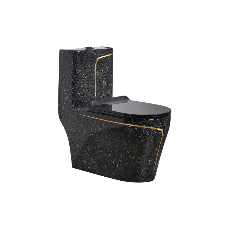 LT-1121-CDG-BLGL black one-piece-toilets
